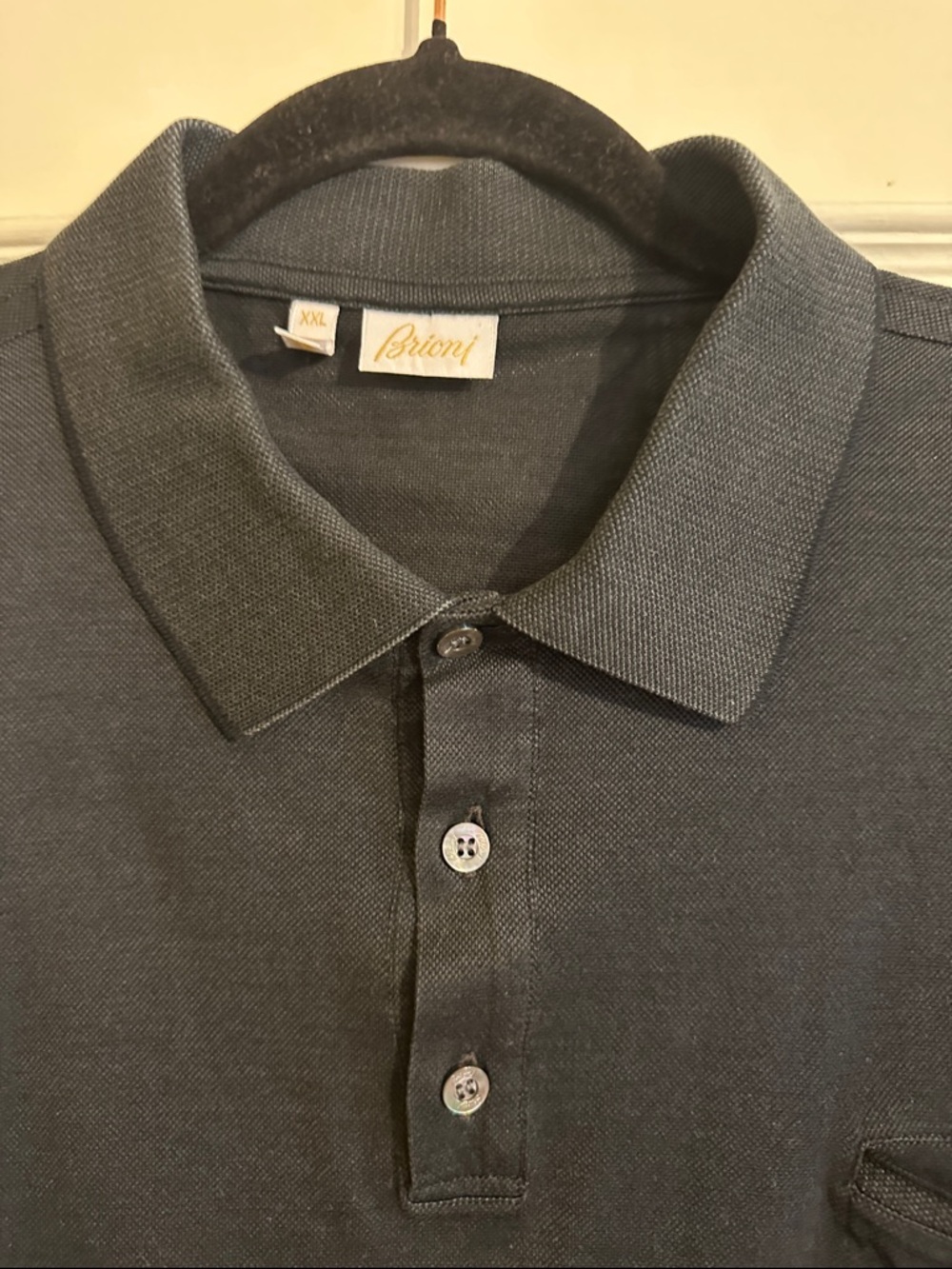 Brioni Polo Shirt Men’s Black - Picture 2 of 5
